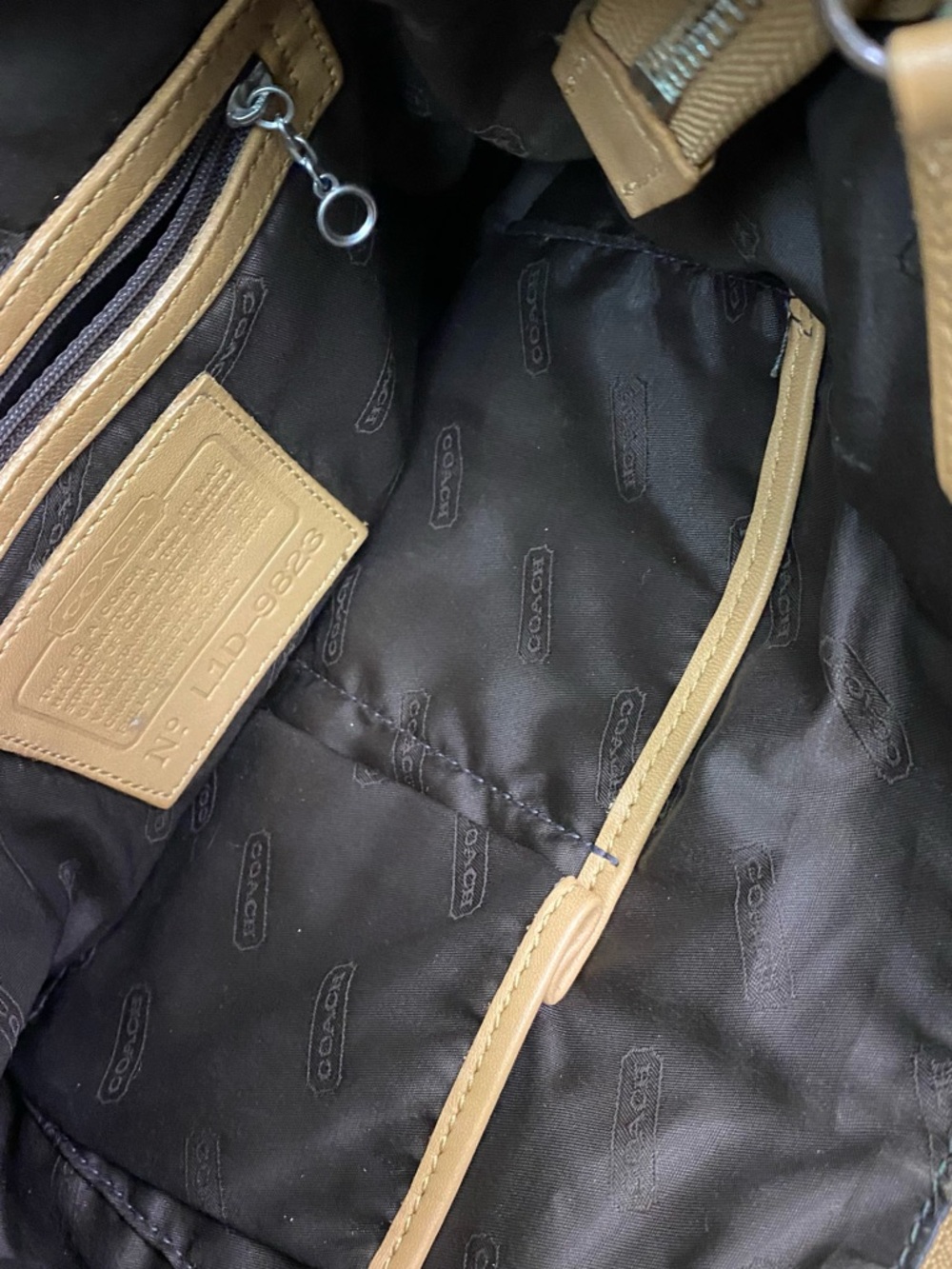Coach Legacy West Leather Hobo Shoulder Bag - Tan - Picture 6 of 6